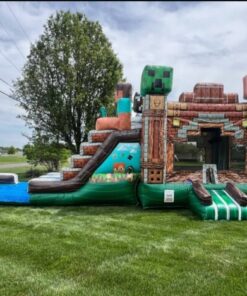 Minecraft Bounce house combo