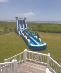 Tropical Marble Dual Lane Water Slide & Slip ‘n Slide Combo!