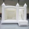 White Bounce House with Slide